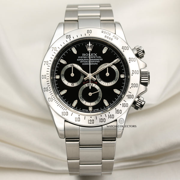 Rolex Daytona 116520 Stainless Steel Second Hand Watch Collectors 1