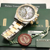 Rolex Daytona 116523 Steel & Gold MOP Diamond Dial Second Hand Watch Collectors 11