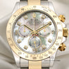 Rolex Daytona 116523 Steel & Gold MOP Diamond Dial Second Hand Watch Collectors 2