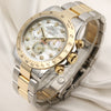 Rolex Daytona 116523 Steel & Gold MOP Diamond Dial Second Hand Watch Collectors 3