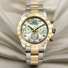 Rolex Daytona 116523 Steel & Gold Mop Diamond Dial Second Hand Watch Collectors 1