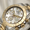 Rolex Daytona 116523 Steel & Gold Mop Diamond Dial Second Hand Watch Collectors 4