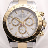 Rolex Daytona 116523 Steel & Gold White Dial 2 Second Hand Watch Collectors 2