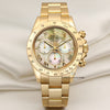 Rolex Daytona 116528 18k Yellow Gold Mother of Pearl Second Hand Watch Collectors 1