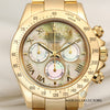 Rolex Daytona 116528 18k Yellow Gold Mother of Pearl Second Hand Watch Collectors 2