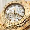 Rolex Daytona 116528 MOP Diamond Dial 18K Yellow Gold Second Hand Watch Collectors 5