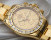 Rolex-Daytona-116568BR-18K-Yellow-Gold-Baguette-Diamond-Bezel-Champagne-Dial-Second-Hand-Watch-Collectors-4
