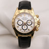 Rolex Daytona 16518 18 Yellow Gold Inverted Six Zenith Movement Second Hand Watch Collectors 1