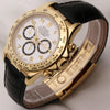 Rolex Daytona 16518 18 Yellow Gold Inverted Six Zenith Movement Second Hand Watch Collectors 3