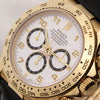 Rolex Daytona 16518 18 Yellow Gold Inverted Six Zenith Movement Second Hand Watch Collectors 4