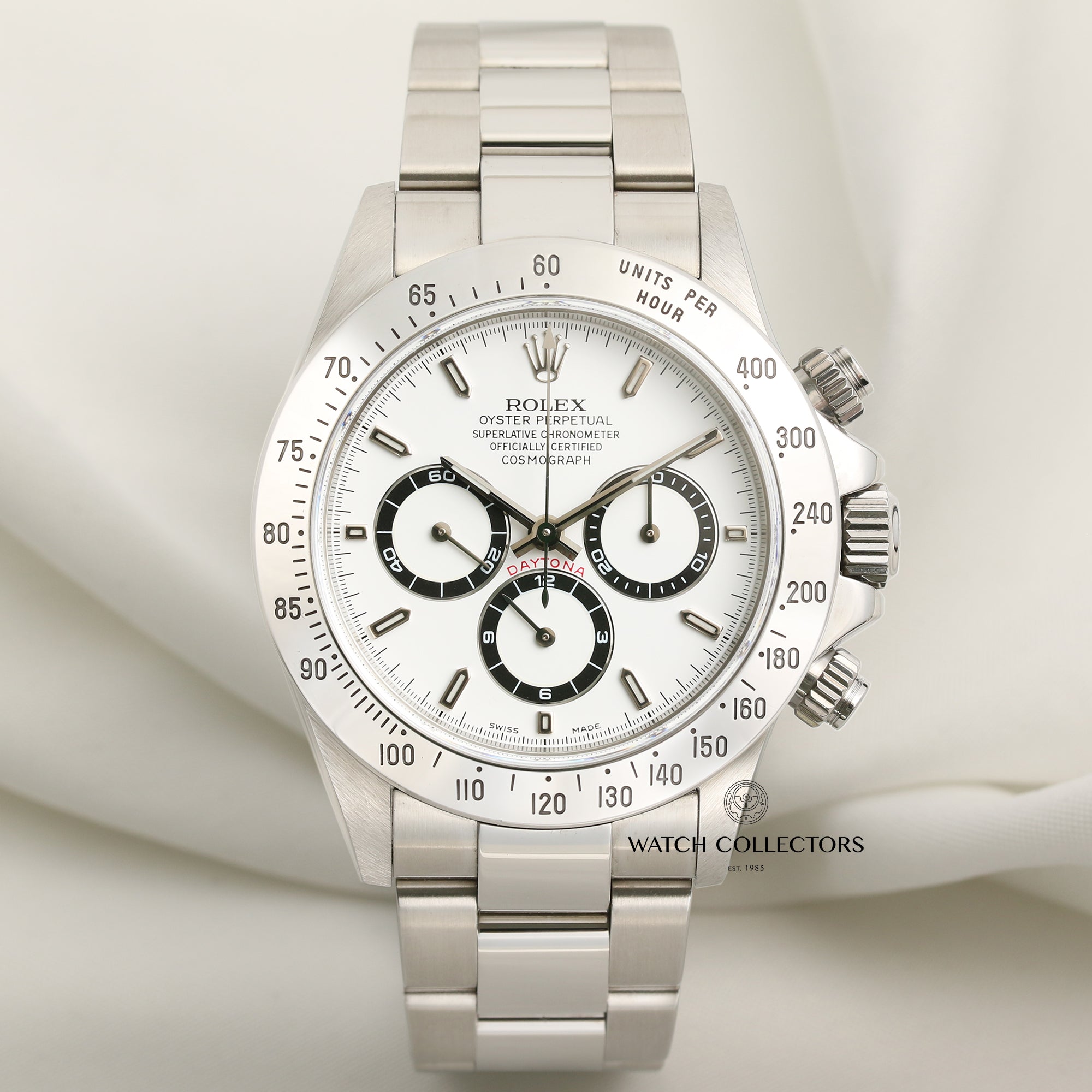 Rolex Daytona 16520 Stainless Steel Zenith Second Hand Watch Collectors 1