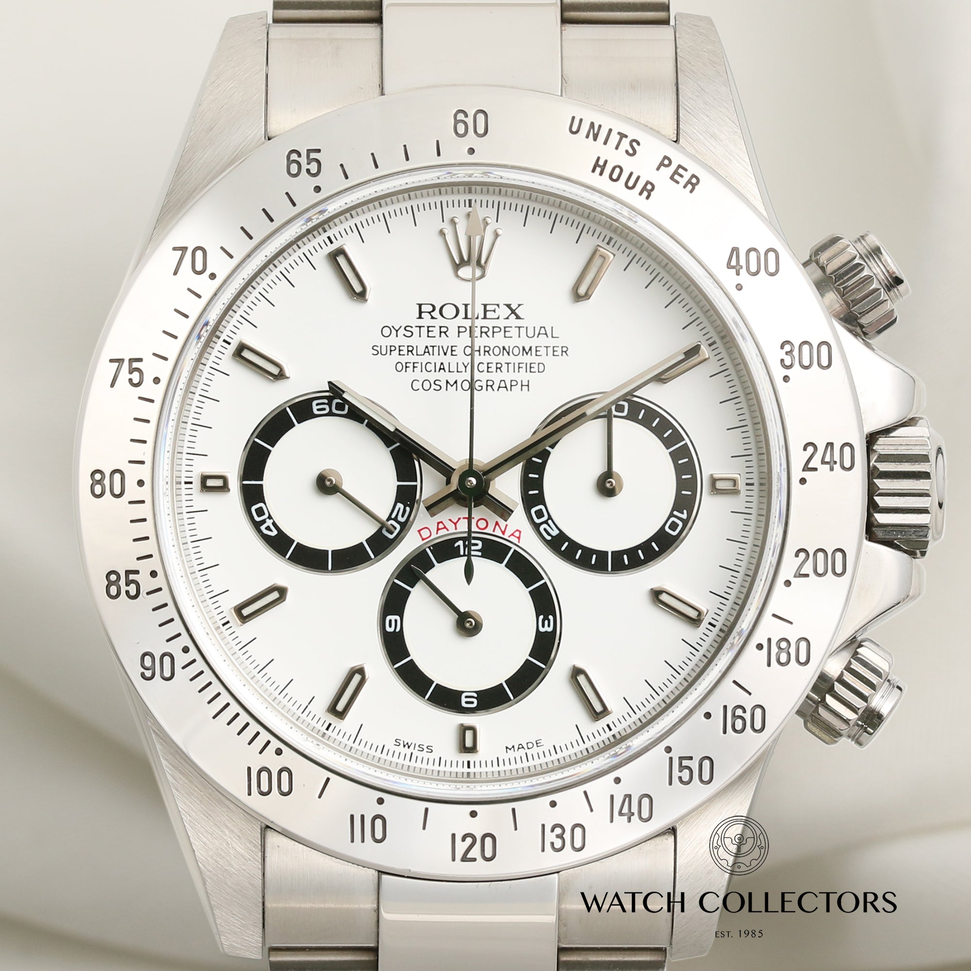 Rolex Daytona 16520 Stainless Steel Zenith Second Hand Watch Collectors 2