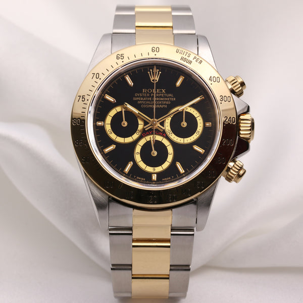 Rolex Daytona 16523 Steel & Gold Inverted 6 Second Hand Watch Collectors 1