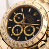 Rolex Daytona 16528 18K Yellow Gold Black Dial Zenith Movement Second Hand Watch Collectors 4