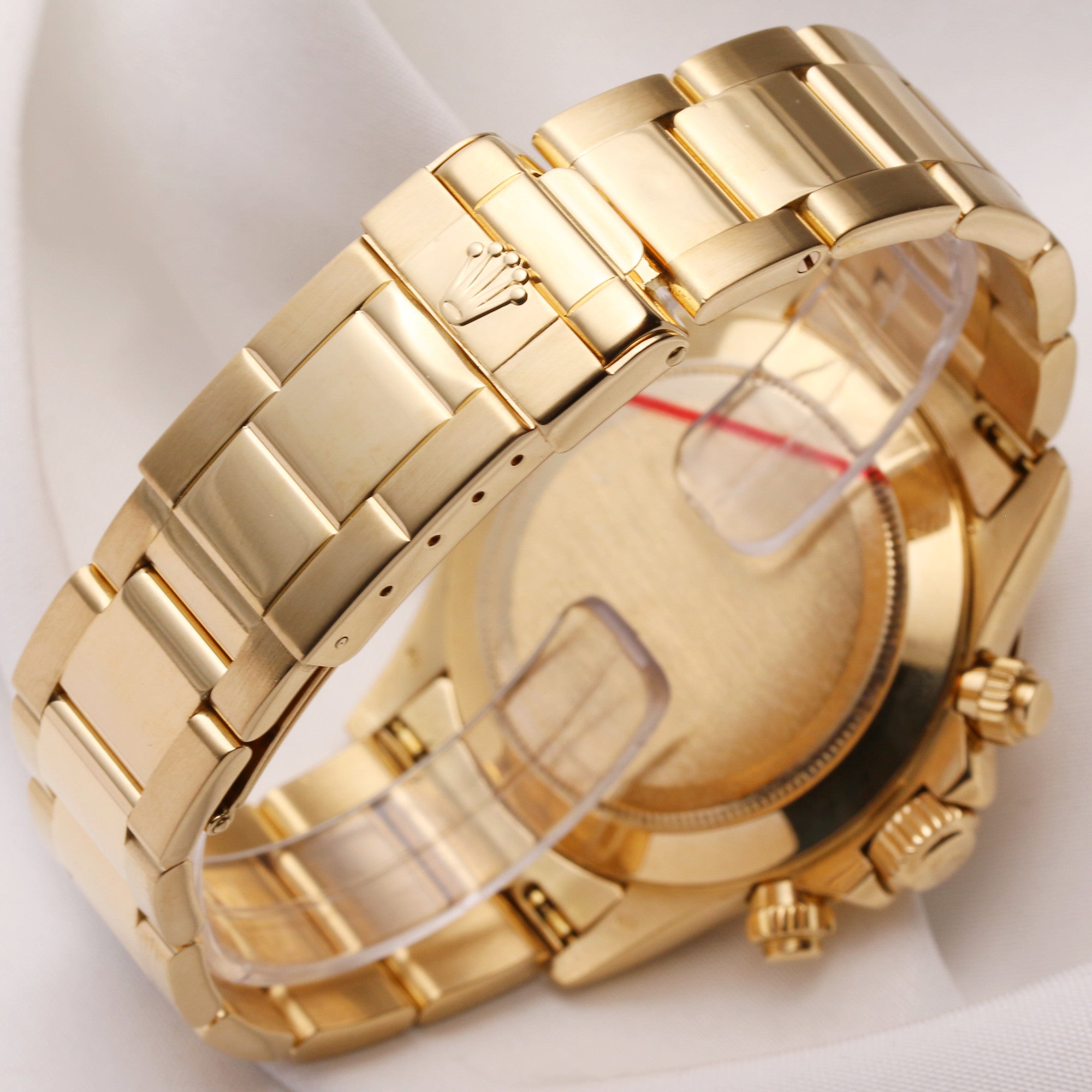 Rolex Daytona 16528 18K Yellow Gold Black Dial Zenith Movement Second Hand Watch Collectors 5