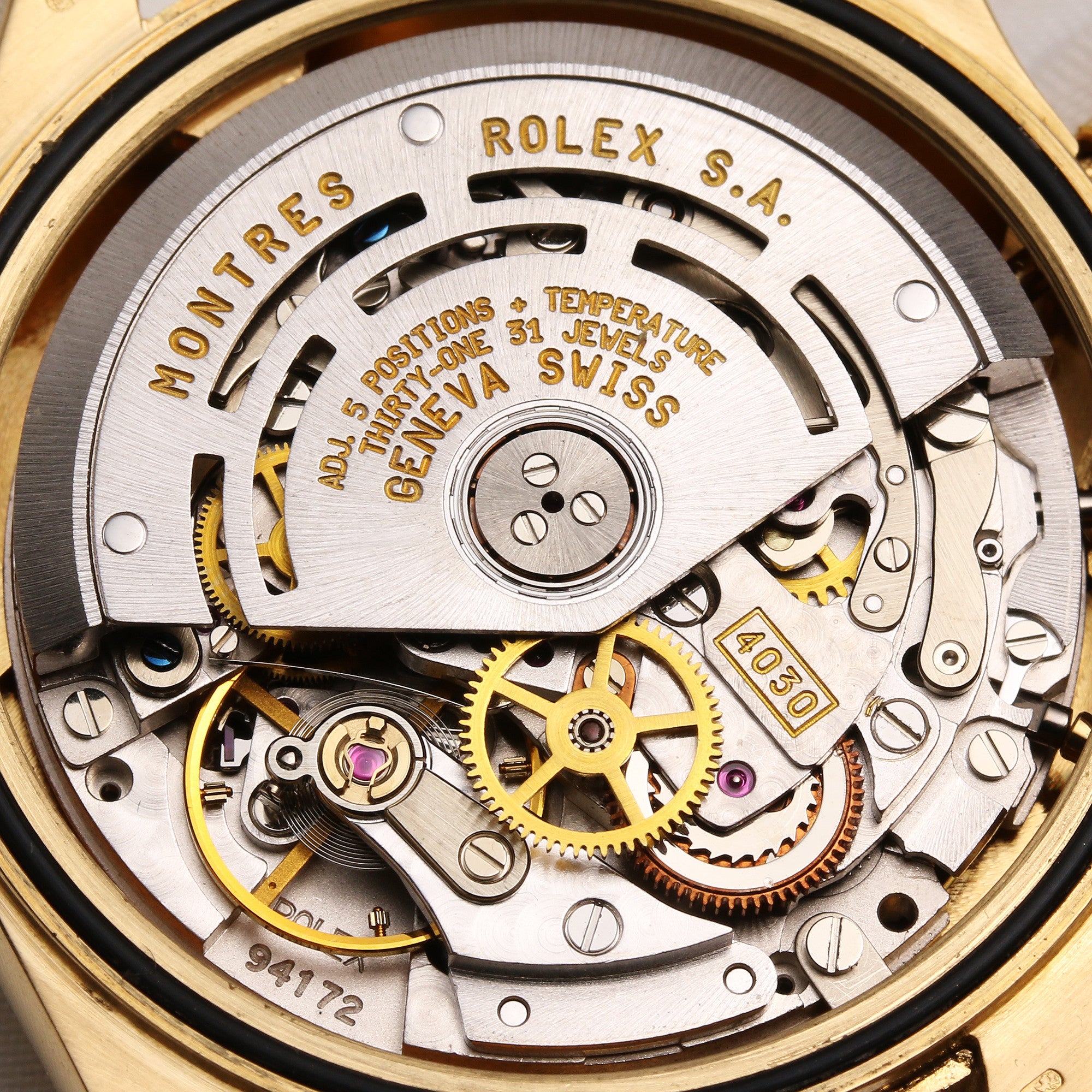Rolex Daytona 16528 18K Yellow Gold Black Dial Zenith Movement Second Hand Watch Collectors 7