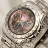 Rolex Daytona 18K White Gold Black MOP Dial Second Hand Watch Collectors 4
