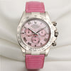Rolex Daytona Beach 116519 18K White Gold Pink MOP Dial Second Hand Watch Collectors 1