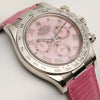 Rolex Daytona Beach 116519 18K White Gold Pink MOP Dial Second Hand Watch Collectors 5