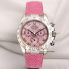 Rolex Daytona Beach 116519 18K White Gold Pink MOP Second Hand Watch Collectors 1