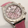 Rolex Daytona Beach 116519 18K White Gold Pink MOP Second Hand Watch Collectors 4
