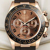 Rolex Daytona Ceramic Bezel Chocolate Dial 18K Rose Gold Second Hand Watch Collectors 2