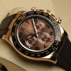 Rolex Daytona Ceramic Bezel Chocolate Dial 18K Rose Gold Second Hand Watch Collectors 5