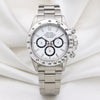 Rolex Daytona Inverted Six Stainless Steel White Dial Second Hand Watch Collectors 1