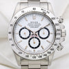 Rolex Daytona Inverted Six Stainless Steel White Dial Second Hand Watch Collectors 2