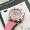 Rolex Daytona Pink Beach 116519 MOP 18K White Gold Second Hand Watch Collectors 11