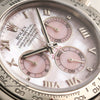 Rolex Daytona Pink Beach 116519 MOP 18K White Gold Second Hand Watch Collectors 6