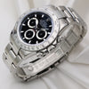 Rolex Daytona Stainless Steel Black Dial Second Hand Watch Collectors 3
