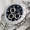 Rolex Daytona Stainless Steel Black Dial Second Hand Watch Collectors 4