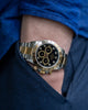Rolex Daytona Steel & Gold Black Diamond Dial Second Hand Watch Collectors 10
