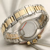 Rolex Daytona Steel & Gold Black Diamond Dial Second Hand Watch Collectors 6