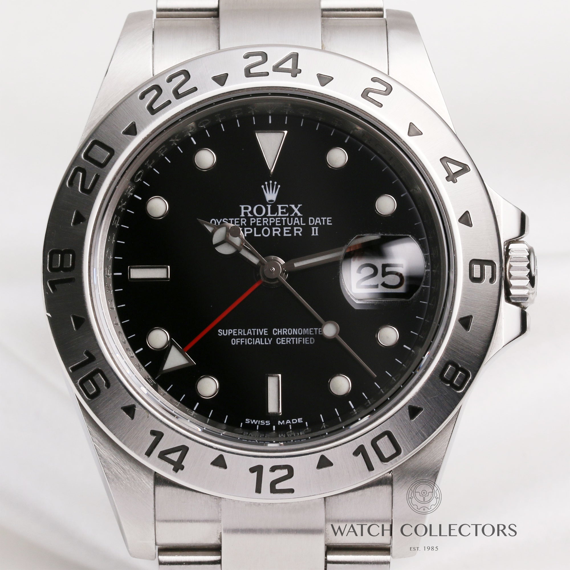 Rolex Explorer II 16570 Cal.3186 Engraved Discontinued Watch