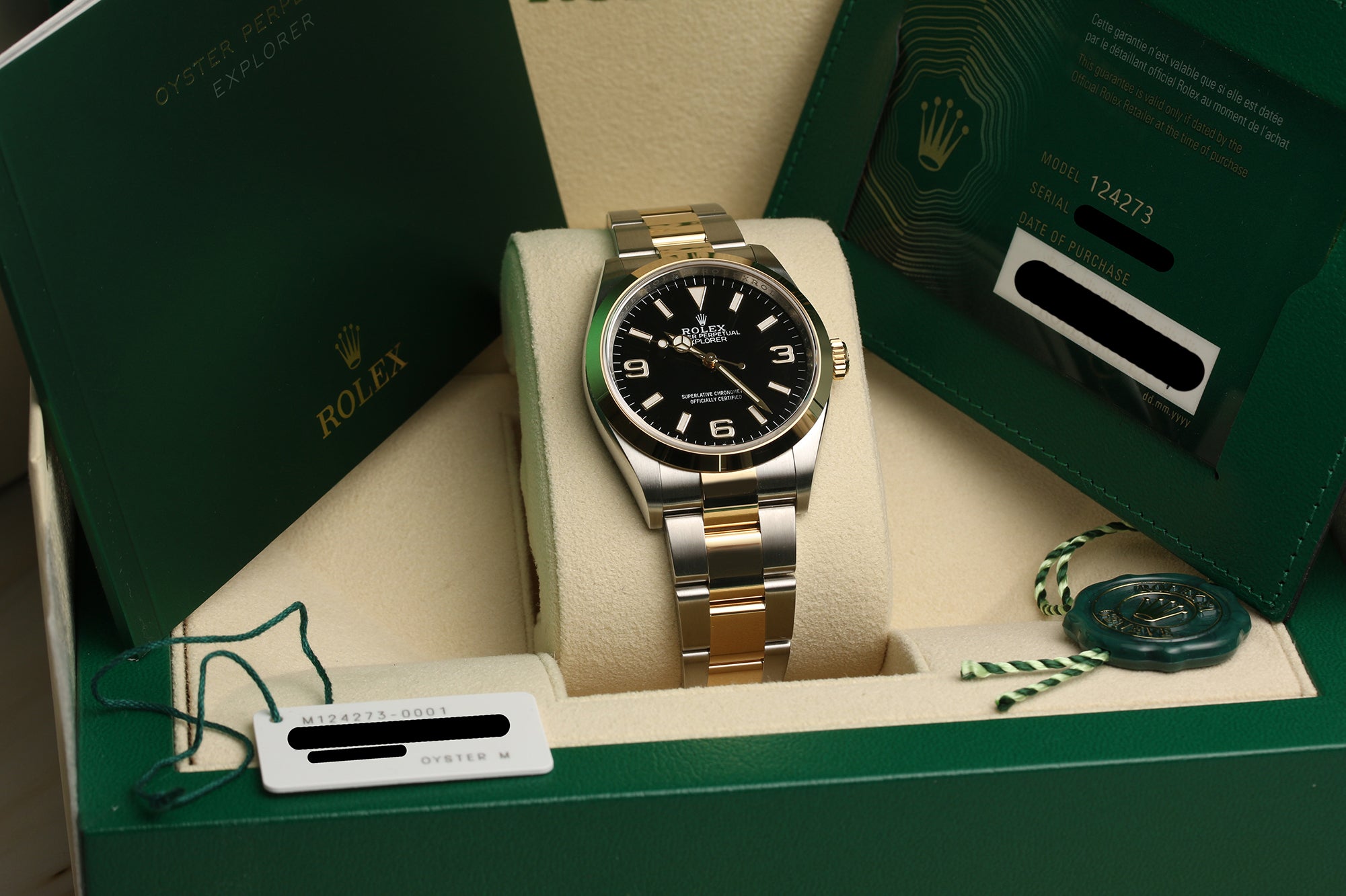 Rolex Explorer 124273 Steel & Gold Second Hand Watch Collectors 7