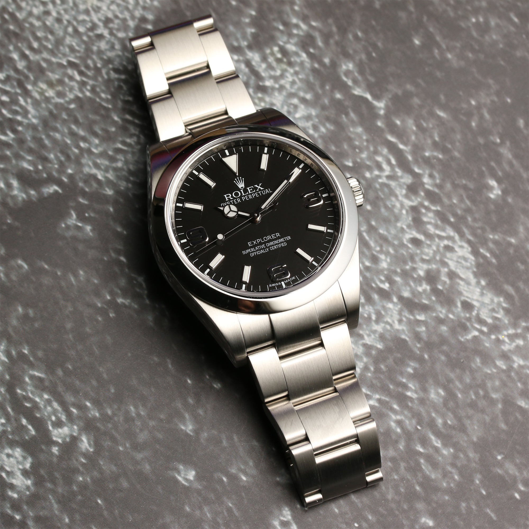 Rolex Explorer 214270 Black Dial Stainless Steel Second hand Watch Collectors 3