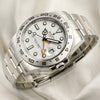 Rolex Explorer II 216570 Polar White Stainless Steel GMT Second Hand Watch Collectors 3