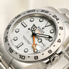 Rolex Explorer Polar White Stainless Steel Second Hand Watch Collectors 4