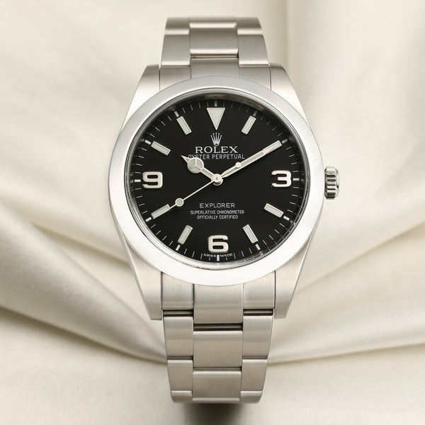 Rolex Explorer Stainless Steel Papers Second Hand Watch Collectors 1