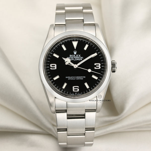Rolex Explorer Stainless Steel Second Hand Watch Collectors 1