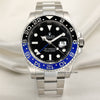 Rolex GMT-Master II 116710BLNR Batman Stainless Steel Second Hand Watch Collectors 1