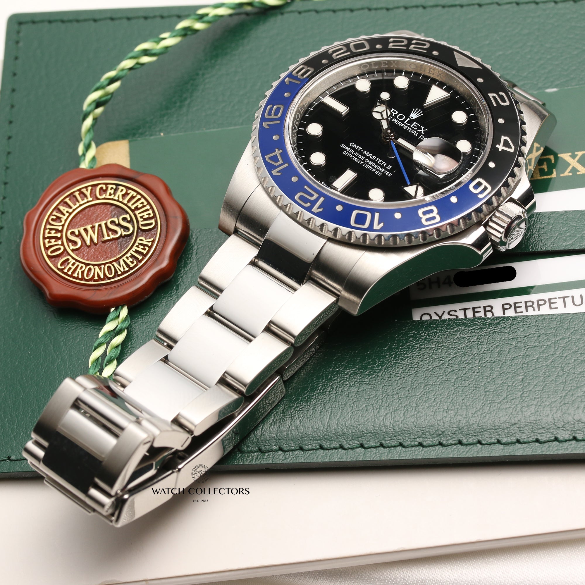 Rolex GMT-Master II 116710BLNR Stainless Steel Batman Second Hand Watch Collectors 11