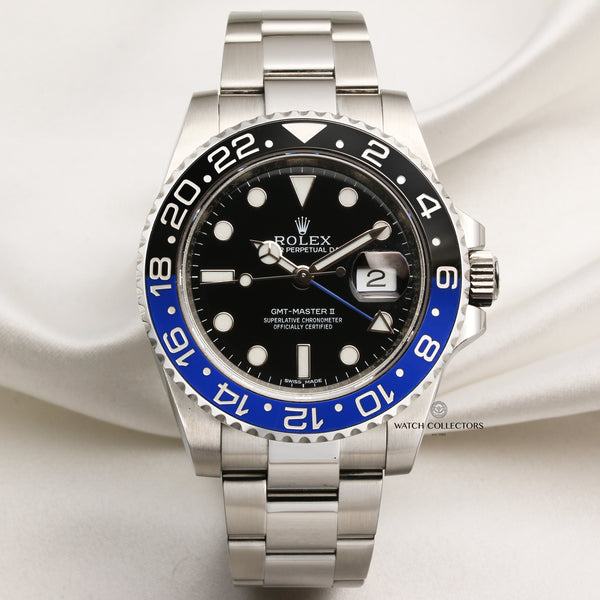 Rolex GMT-Master II 116710BLNR Stainless Steel Batman Second Hand Watch Collectors 1