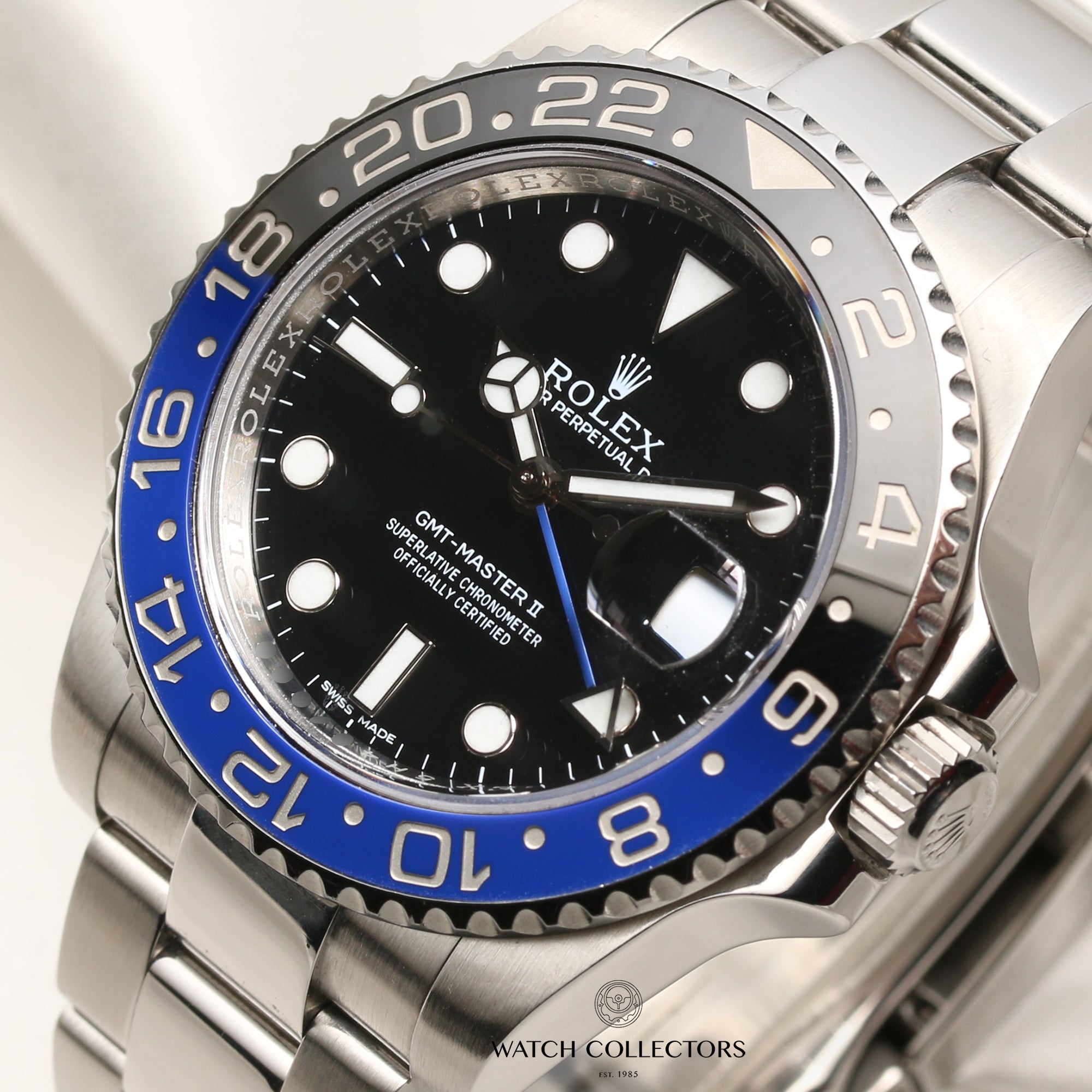 Rolex GMT-Master II 116710BLNR Stainless Steel Batman Second Hand Watch Collectors 5