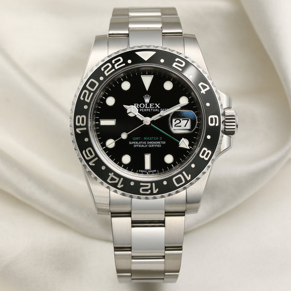 Rolex GMT-Master II 116710LN Stainless Steel Second Hand Watch Collectors 1