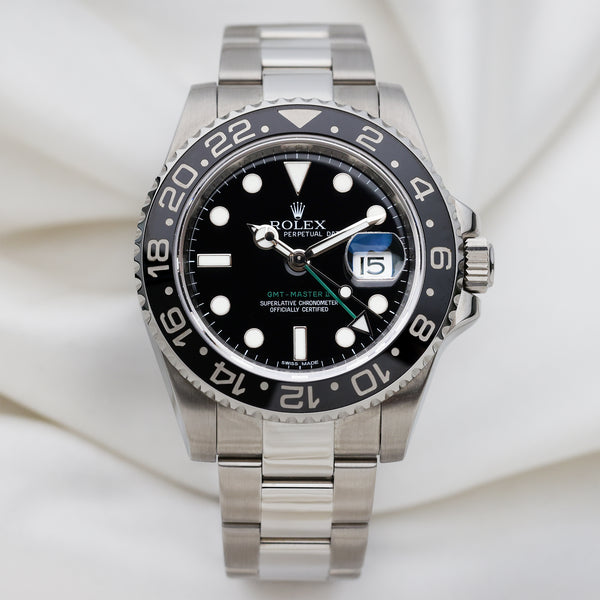 Rolex GMT-Master II 116710LN Stainless Steel Second Hand Watch Collectors 1