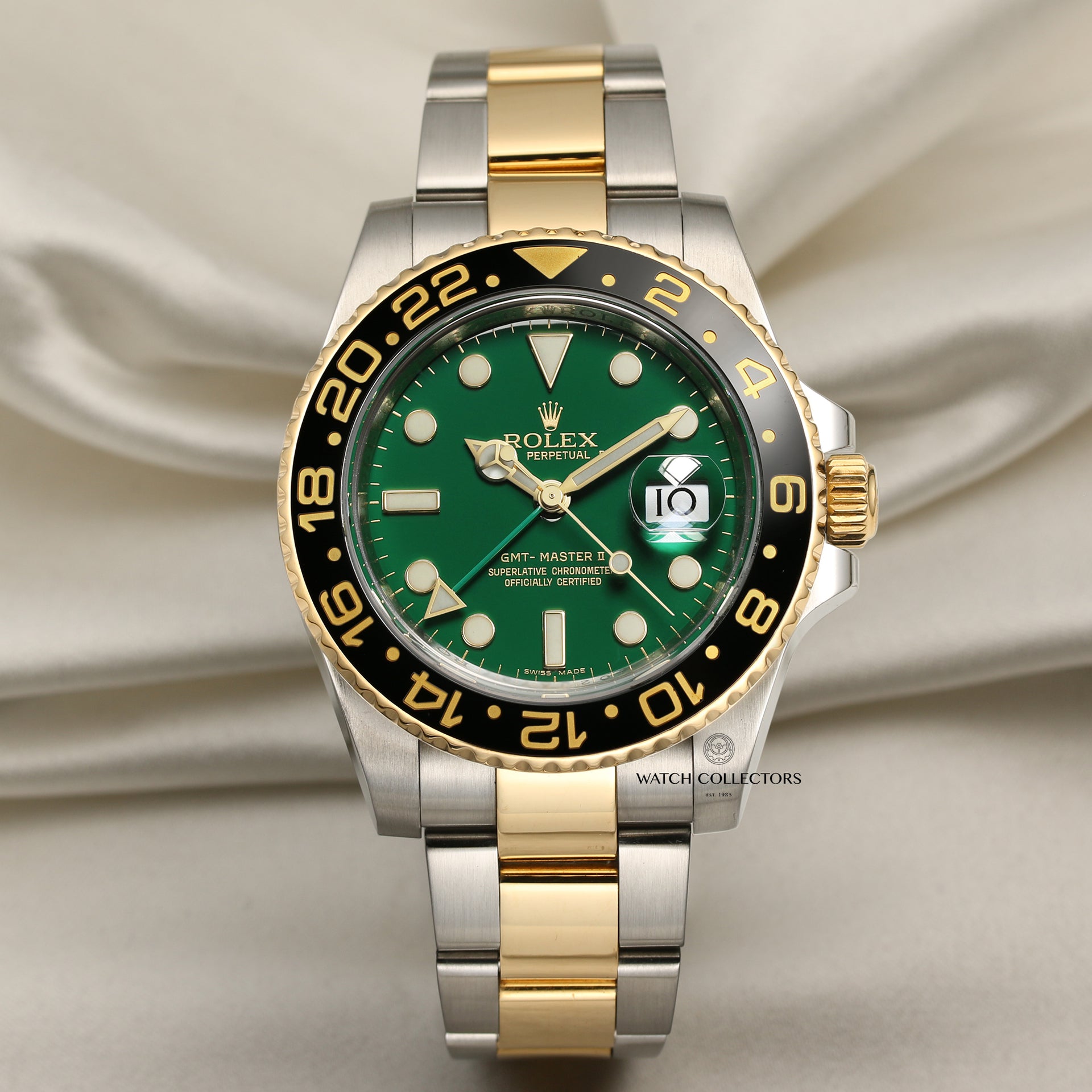 Rolex 116713ln Rolex Gold Gmt Green Dial Rolex GMT-Master II