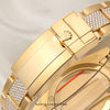 Rolex GMT Master II 116758SA Factory Set Diamond & Sapphire 18K Yellow Gold Second Hand Watch Collectors 15